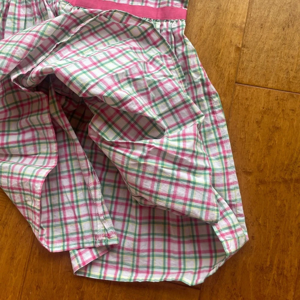 Bundle 2 NWT Gymboree girl dress sundress cotton sz 6 plaid polka empire waist